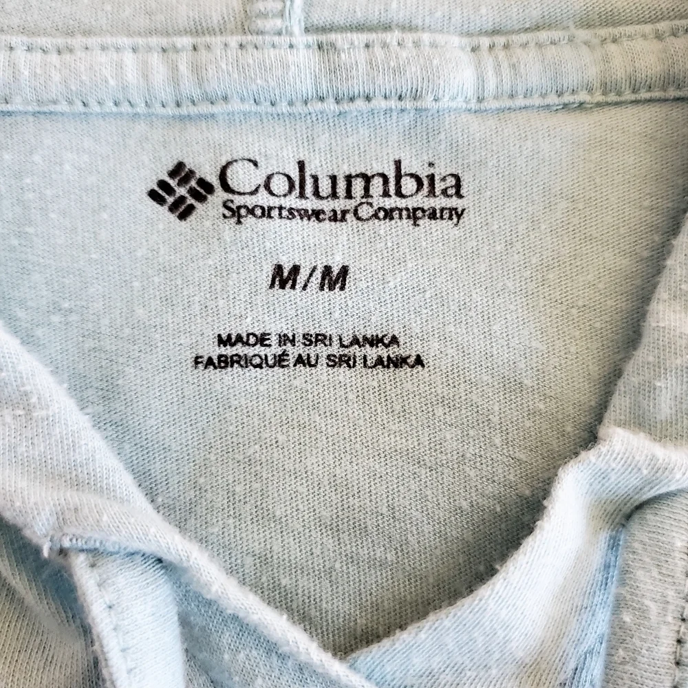 1357 * Columbia Lightweight Pullover Hoodie Light Green Size M - Picture 3 of 9